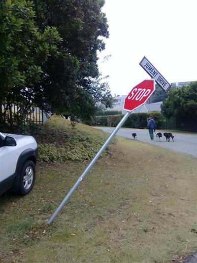 Vandalising signs is criminal