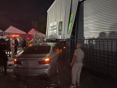 Sparks fly after illegal street race