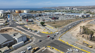 Traffic diversions at Langeberg Mall intersection on Louis Fourie Road