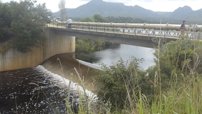 Garden Route Dam overflows