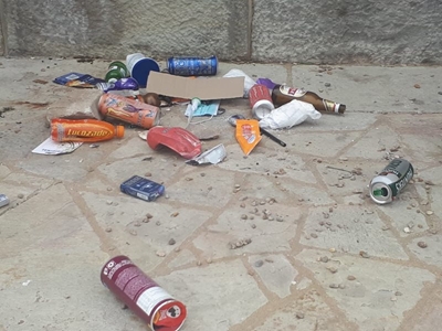 Heritage site defiled