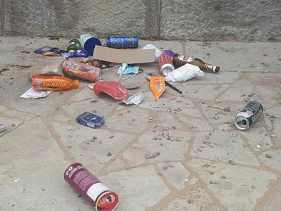 Heritage site defiled