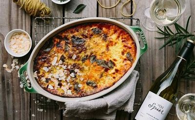 No-raisin beef bobotie with curry leaves