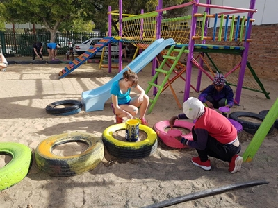 Learners bring splash of colour to children's home