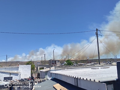 Danabaai-nooduitgang beskikbaar gestel weens veldbrand