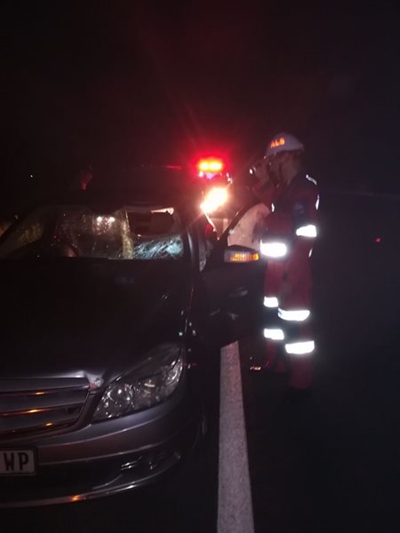 Pedestrian hit on N2
