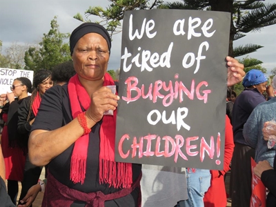 Women march against violence