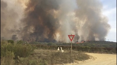 Brand vlam weer op