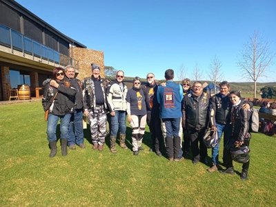 Helpende Hand motorfietsryers hou Jacket Run