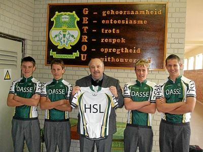 Dasse trots op bergfietshemde