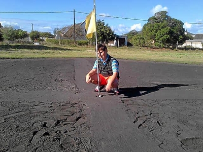 Jan slaan 'hole-in-one'