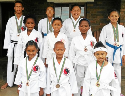 Karate studente by nasionale kampioenskap