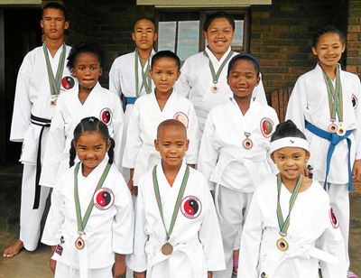 Karate studente by nasionale kampioenskap