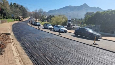 Road resealed with a month to spare