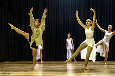 Dansers sorg vir 'n pragtige dansfees