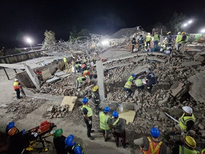 Update: Building collapse in Victoria Street