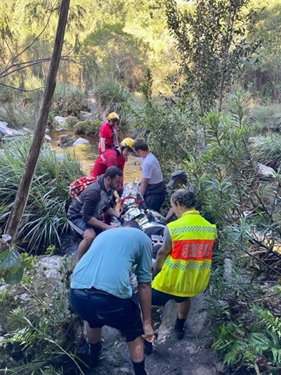 Paraglider recovering in hospital