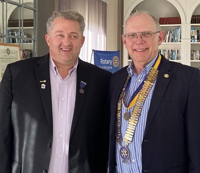 New Rotary president inducted