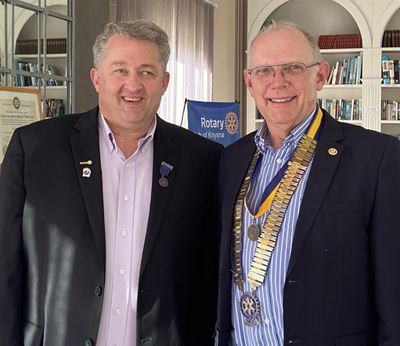 New Rotary president inducted
