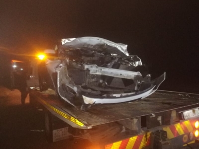 8 hospitalised after crash with kudu