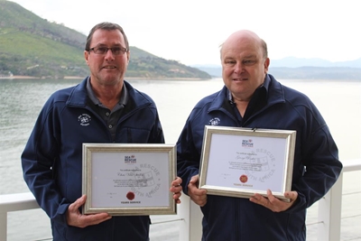 NSRI men hailed for community service
