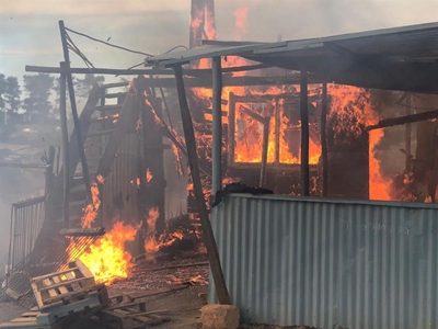 Soup kitchen up in flames