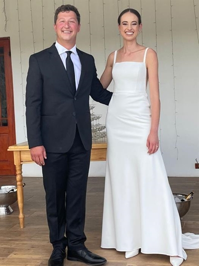 Blommefees vir boer en sy bruid