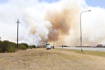 Veld fire on Louis Fourie