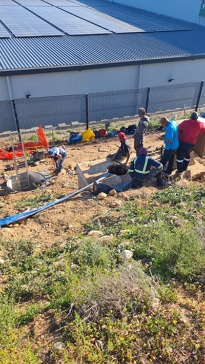 Steady progress in addressing a major sewerage blockage