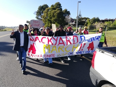 Knysna unites against backyard dwellers