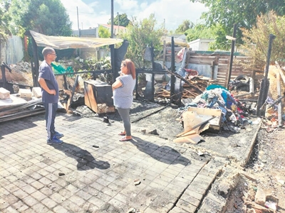 Gesin verloor alles in huisbrand