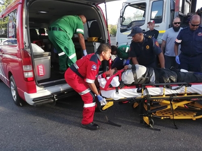 Motorfietsryer steeds in hospitaal