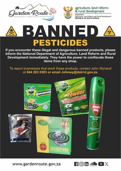 Banned pesticides - Stay alert!