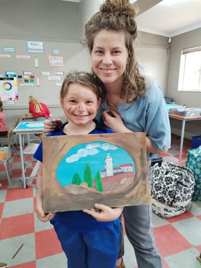 Art inspired by lighthouse
