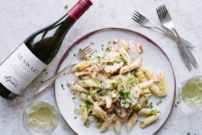 Recipe: Creamy smoked chicken & chive pasta
