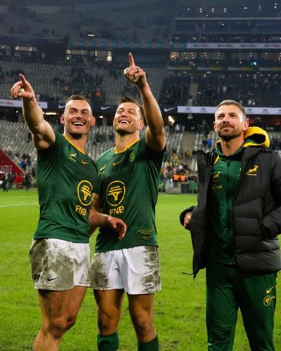 Springboks team: Kolisi at No 8, Kriel to captain side