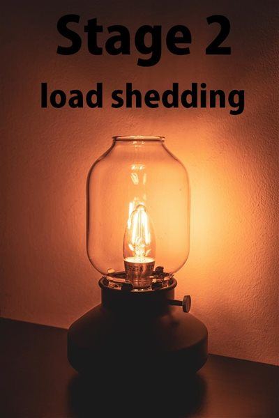 Stage 2 load shedding announced