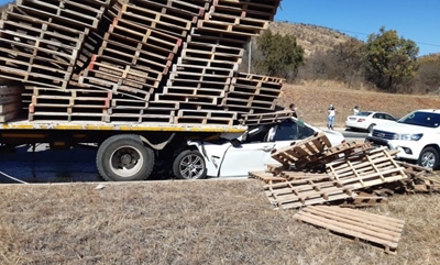 R101 crash: Male motorist dies after vehicle lands under truck in Limpopo