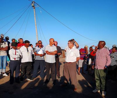 Constructive talks follow protest