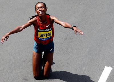 Disgraced Jeptoo back, urges athletes to take responsibility
