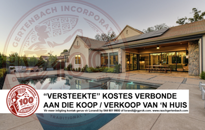 Versteekte kostes verbonde aan die koop / verkoop van ‘n huis 