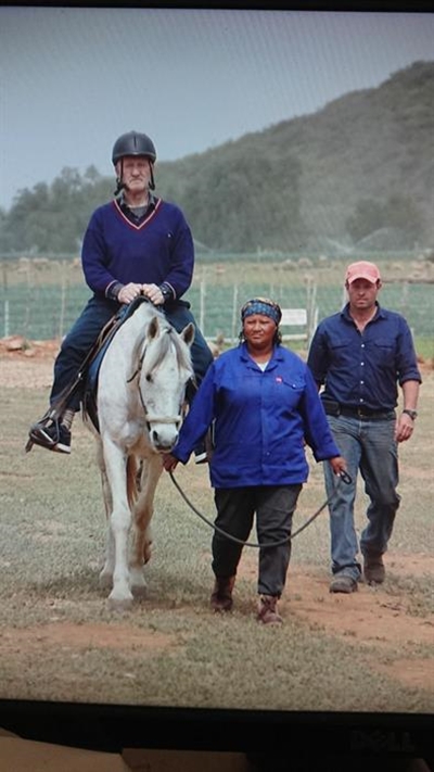Perderuiters reg vir uithourit