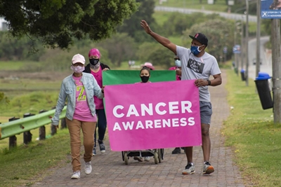 On the move with Cansa Shades of Pink