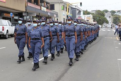 WP women's drill squad shows its skills in town