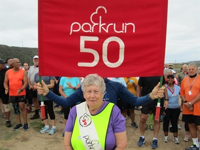 Vrywilligers vereer by 'parkrun'