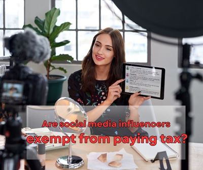 Do social influencers have to pay tax?