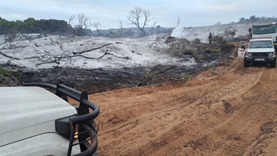 Various wildfires burning in the Garden Route