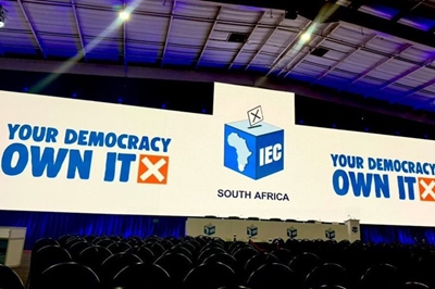 IEC election results dashboard and screens down