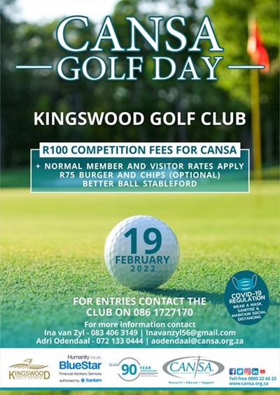 Golf day to raise funds for Cansa