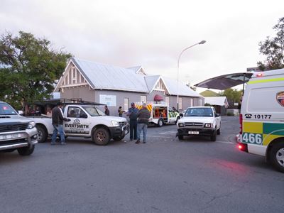 Vier beseer in botsing